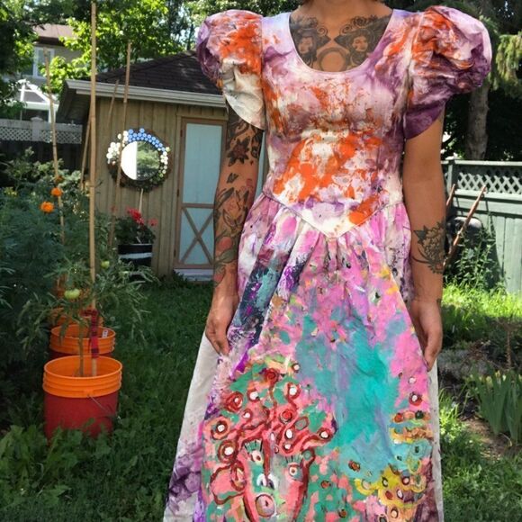 vintage wedding dress streetwear - Picture 2 of 4